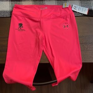 Hot Pink Under Armour workout tights. Wounded warrior project edition. NWT.
